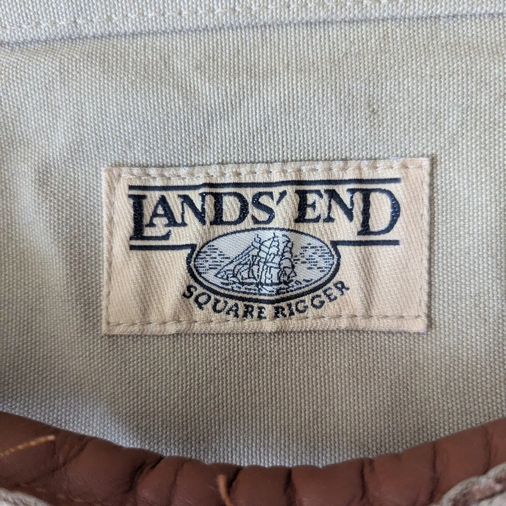 Lands' End Vintage Square Rigger Duffel Bag